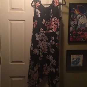 Lane Bryant black and floral dress size 18 NWT